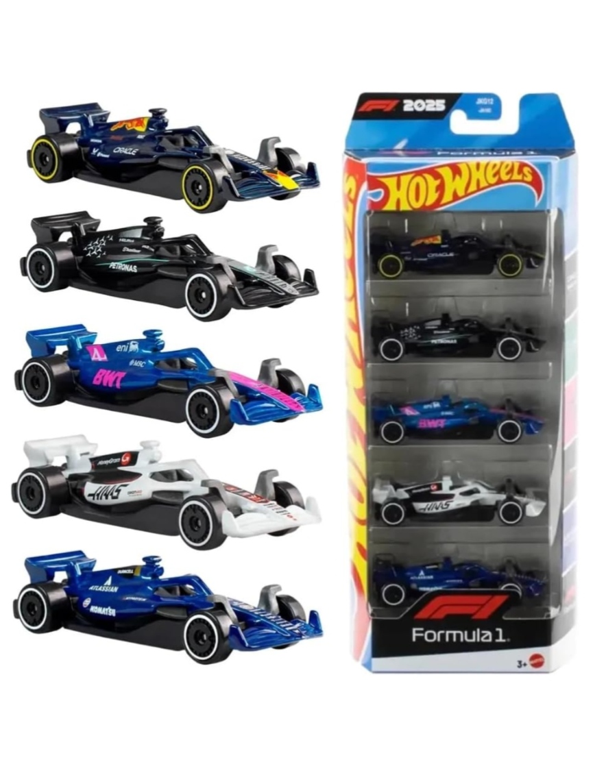 Hot Wheels 1:64 Formula 1 Car Set