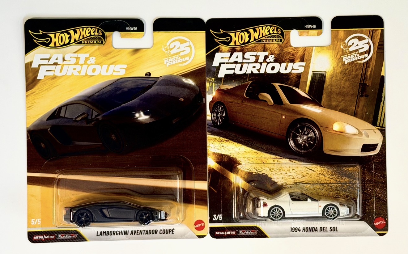 Hot Wheels Premium Fast and Furious Set of 2 Lamborghini And Honda