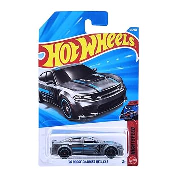 Hot Wheels 20 Dodge Charger Hellcat Nightspeed Ages 3 and Up 134/250 (Grey)