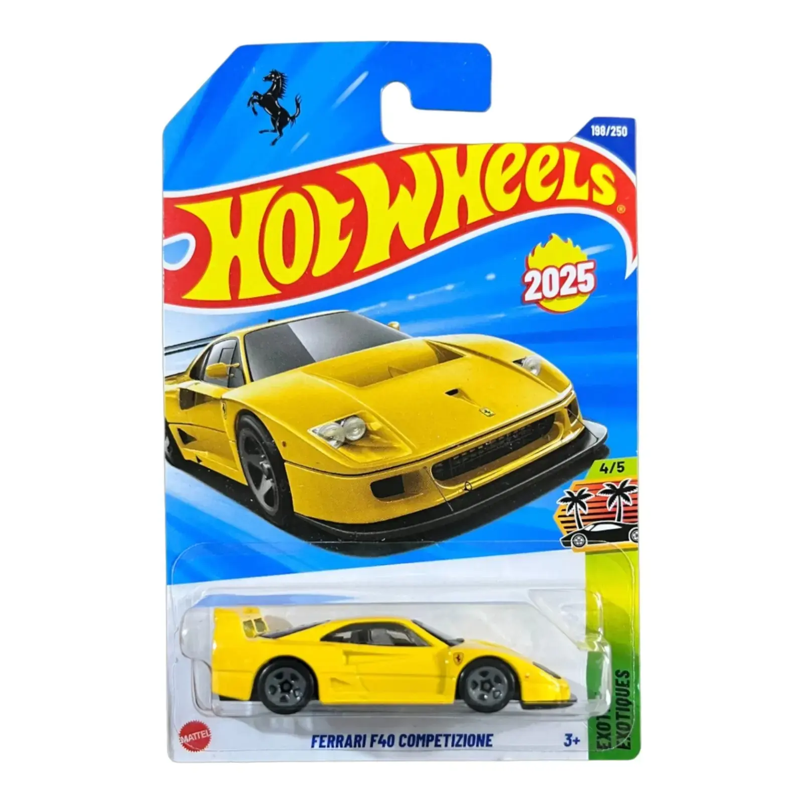 Hot Wheels Ferrari F40 Competizione [Yellow] Exotics 4/5, 198/250