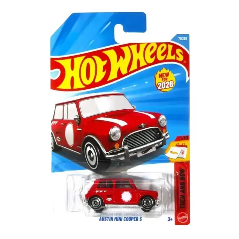 Hot Wheels Austin Mini Cooper S Then and Now Ages 3 and Up 71/250 (Red)