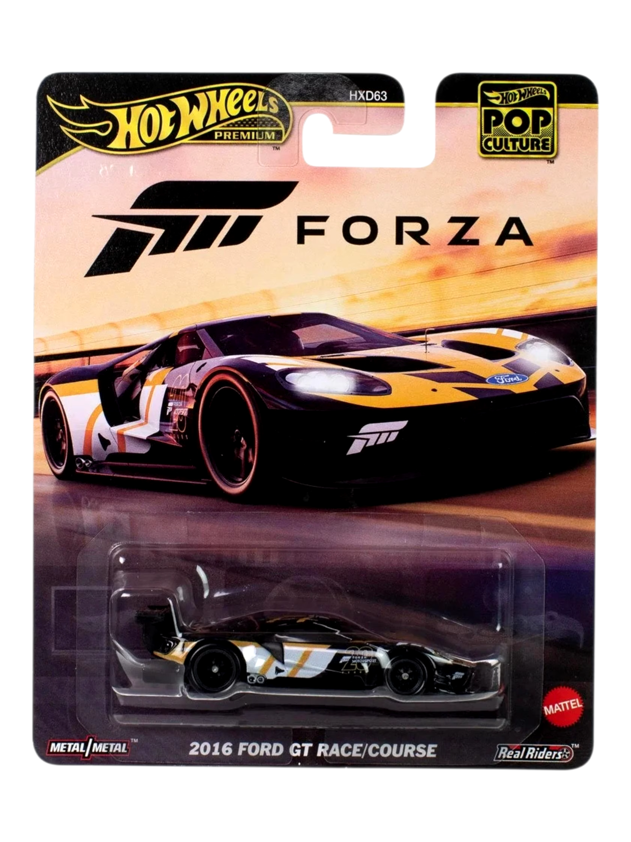 ​Hot Wheels 2016 Ford GT Race, 1:64 Scale Die-Cast Replica from Popular Movie