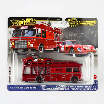 Hot Wheels® Team Transport Ferrari 250 GTO, Celebrates Racing Experience & Car Culture, Vehicles, 1:64 Scale Car & Transport, Gift for Race Fans & Toy Car Collectors