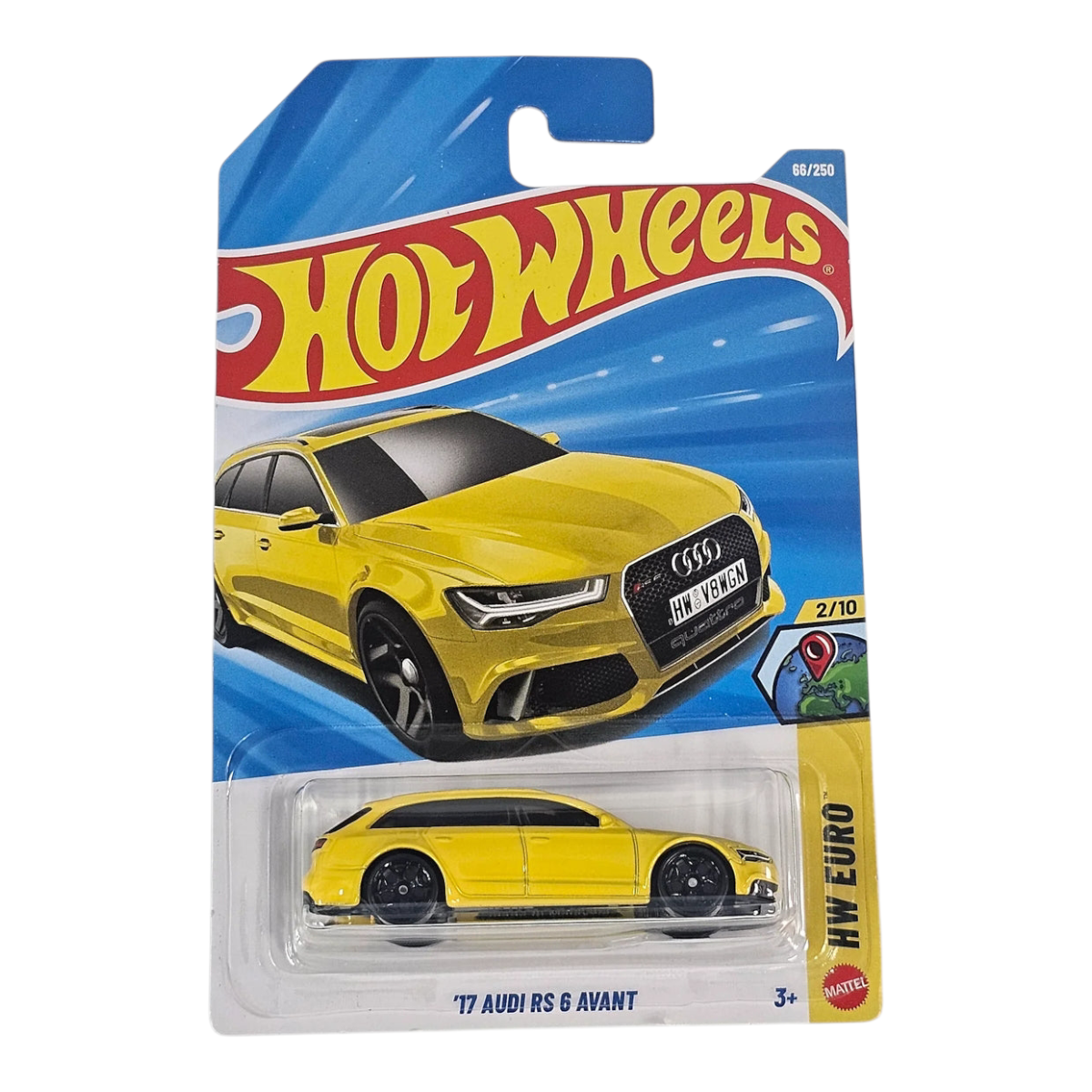 Hot Wheels - '17 Audi RS 6 Avant HW Euro 2/10 Yellow