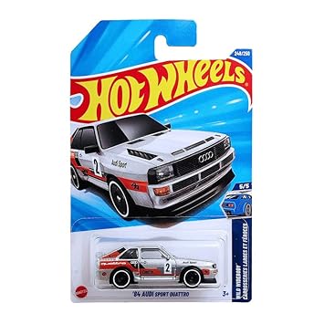 Hot Wheels 1:64 84 Audi Sport Quattro Wild Widebody 3 and Up 246/250 (Grey)
