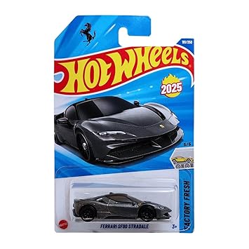 Hot Wheels 1:64 Ferrari SF902 Stradale Factory Fresh Ages 3 and Up 191/250 (Grey)