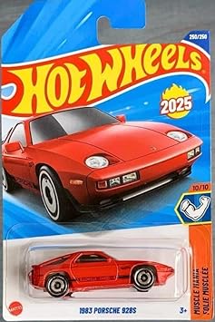 Hot Wheels 1983 Porsche 928S [Red], Muscle Mania 10/10, 250/250, New for 2025!, 1:64 Scale Diecast Vehicle