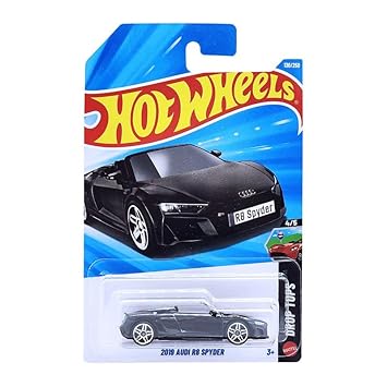 Hot Wheels 2019 Audi R8 Spyder Drop Tops Ages 3 and Up 130/250 (Black)