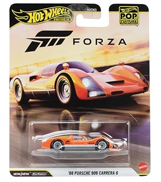 Hot Wheels 66 Porsche 906 Carrera 6, 1:64 Scale Die-Cast Replica from Popular Movie