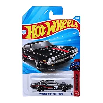 Hot Wheels 70 Dodge Hemi Challenger Nightspeed Ages 3 and Up 36/250 (Black)