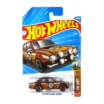 Hot Wheels 70 Ford Escort RS1600 HW Dirt Ages 3 and Up 161/250 (Orange)