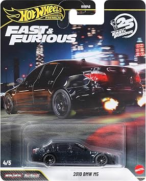 Hot Wheels® BMW M5 E60 F6, Premium Fast & Furious™ 1:64 Scale Die-Cast Car for Collectors Inspired by Fast & Furious™ Movie Franchise​​