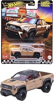 Hot Wheels Boulevard™ 2024 Toyota Tacoma Premium 1:64 Scale Sports Car, Full Metal Body Construction & Real Riders™ Tires, Toy for Collectors & Car Enthusiasts