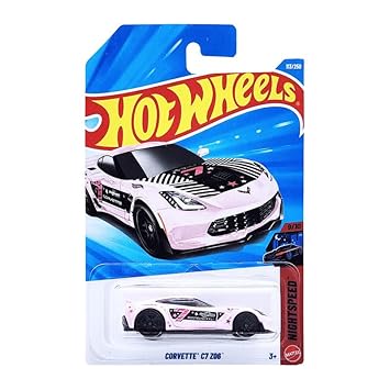 Hot Wheels Corvette C7 Z06 Nightspeed Ages 3 and Up 113/250 (Pink)