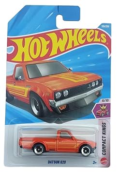 Hot Wheels Datsun 620 Compact Kings Ages 3 and Up 128/250 (Orange)