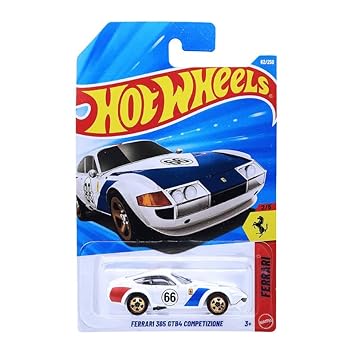 Hot Wheels Ferrari 365 GTB4 Competizione Ferrari Ages 3 and Up 62/250 (White)