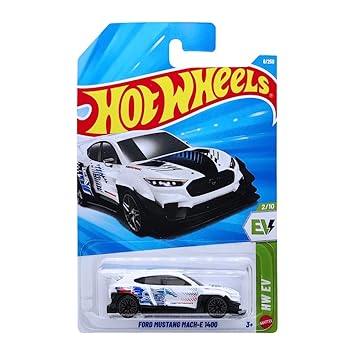 Hot Wheels Ford Mustang Mach-E 1400 HW EV Ages 3 and Up 8/250 (White)