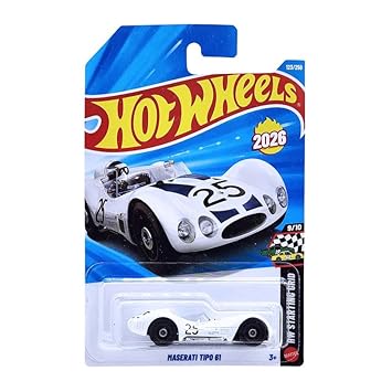 Hot Wheels Maserati Tipo 61 HW Starting Grid Ages 3 and Up 123/250 (White)
