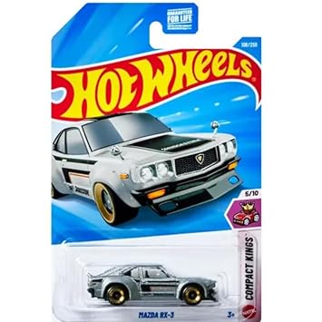 Hot Wheels Mazda RX-3 Compact Kings Ages 3 and Up 106/250 (Grey)