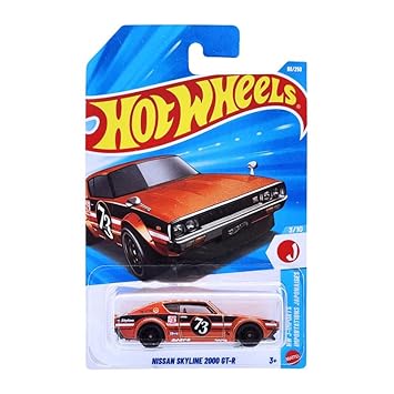 Hot Wheels Nissan Skyline 2000 GT-R HW J-Imports Ages 3 and Up 88/250 (Orange)