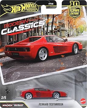 Hot Wheels Premium Car Culture Collectible Toy Car, 1:64 Scale Die-Cast TESTAROSSA