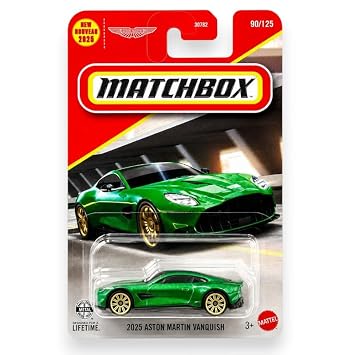Matchbox 1:64 Scale 2025 Aston Martin Vanquish for 3 Years & Above 90/125 (Green)